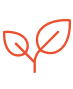 Circular arrows with leaves symbolizing sustainability and recycled materials
