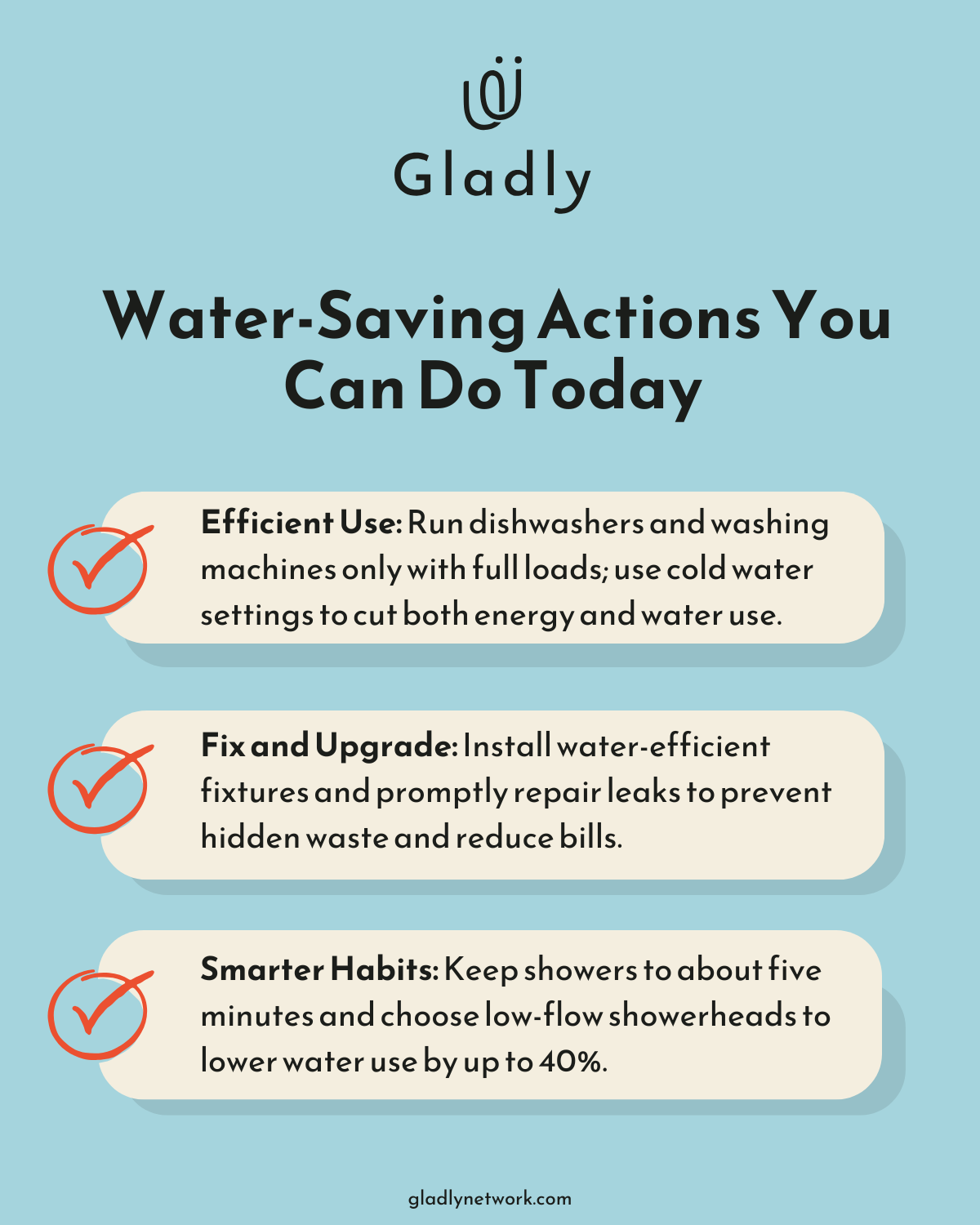 Checklist of effective household water conservation steps for U.S. homes. - living sustainable life